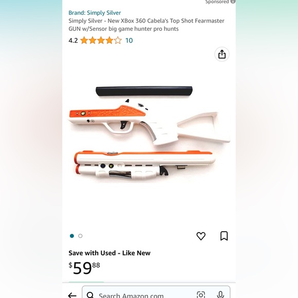 X Box 360 Cabela’s Gun Controller - Picture 7 of 8